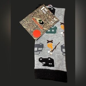 Mossy Oak men’s dress socks black gray camping hiking Boy Scouts campfire new